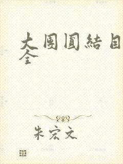 大团圆结目录大全