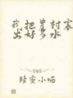 我把农村寡妇日出好多水