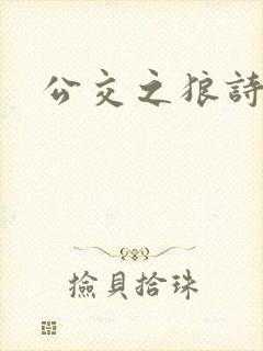 公交之狼诗晴封面