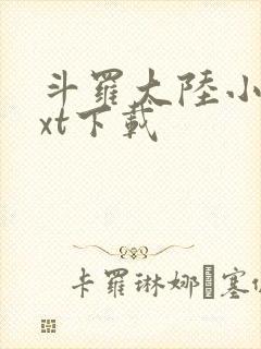 斗罗大陆小说txt下载