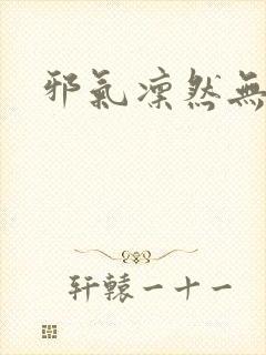 邪气凛然无弹窗