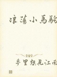 浪荡小马驹