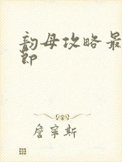 韵母攻略最新章节封面