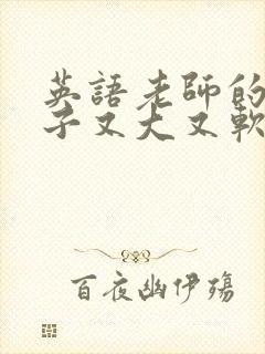 英语老师的小兔子又大又软