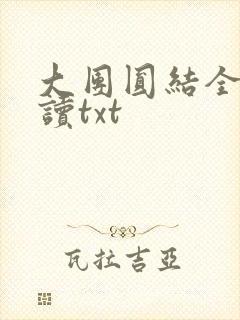 大团圆结全文阅读txt封面