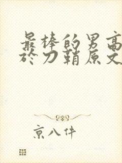 最棒的男高中生于刀鞘原文阅读