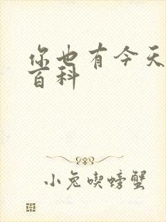 你也有今天百度百科