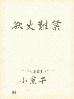 欲火难禁封面
