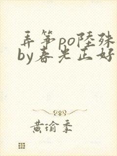 弄筝po陆殊词by春光正好封面