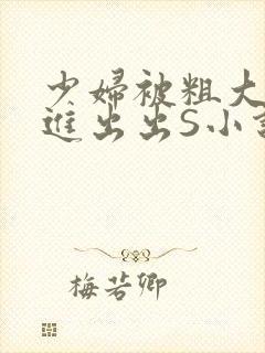 少妇被粗大猛进进出出S小说