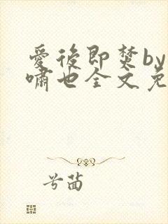 爱后即焚by林啸也全文免费阅读笔趣阁