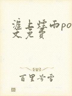 沪上烟雨po全文免费封面