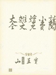 大杂烩小说在线全文免费阅读笔趣阁封面