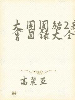 大团圆结2亲情会目录大全免费阅读