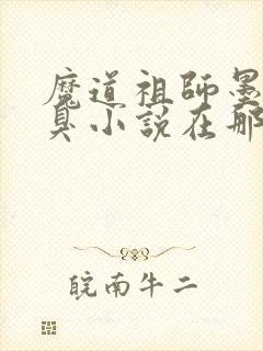 魔道祖师墨香铜臭小说在那里更新封面