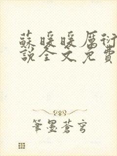 苏暖暖厉衍琛小说全文免费阅读