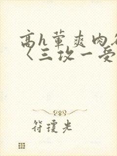 高h荤爽肉欲文〈三攻一受