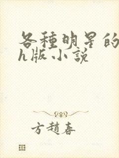 各种明星的综艺h版小说