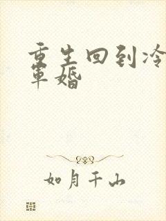 重生回到冷战前军婚