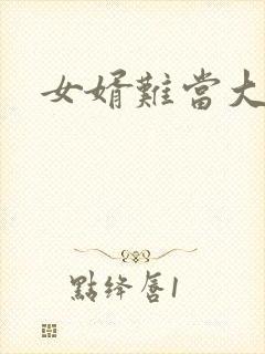 女婿难当大结局