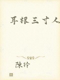 耳根三寸人间封面