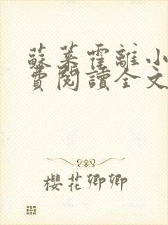 苏莱霍离小说免费阅读全文