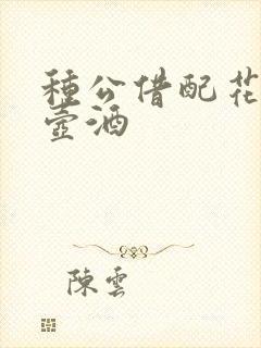 种公借配花间一壶酒