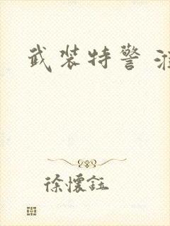 武装特警 淮上封面
