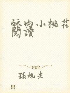酥肉小桃花全文阅读封面