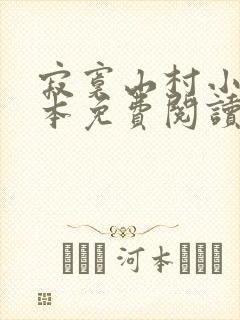 寂寞山村小说全本免费阅读