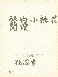 酥肉小桃花全文阅读