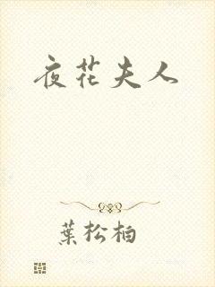 夜花夫人封面