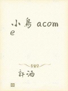 小鸟 acome