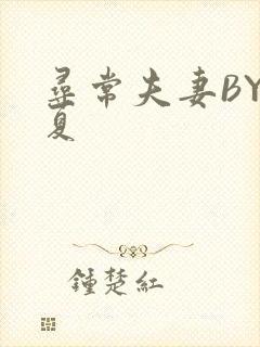 寻常夫妻BY写夏