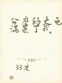 公么的大龟强大满足了我