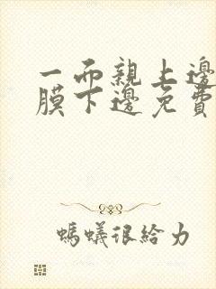 一面亲上边一面膜下边免费阅读