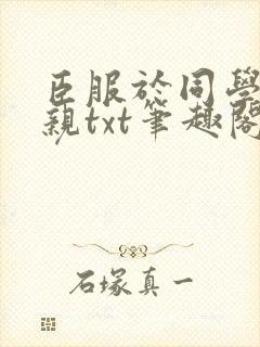 臣服于同学的母亲txt笔趣阁