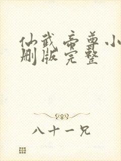 仙武帝尊小说未删版完整