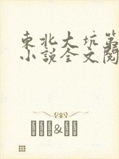 东北大坑第二部小说全文阅读