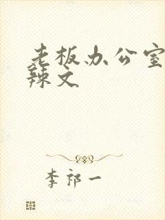 老板办公室系列辣文封面