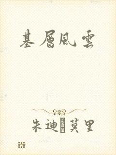 基层风云封面
