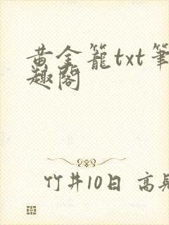 黄金笼txt笔趣阁