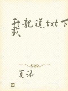 升龙道txt下载