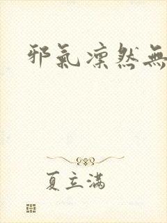 邪气凛然无弹窗