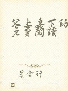 父上妻下的小说免费阅读