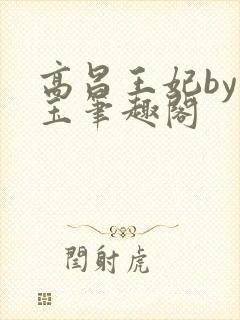 高昌王妃by黛玉笔趣阁