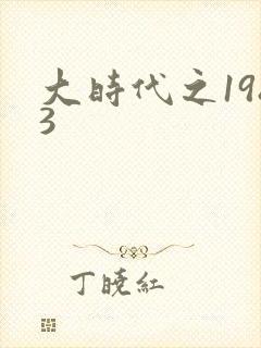 大时代之1983封面