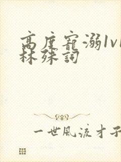 高度宠溺1v1林殊词