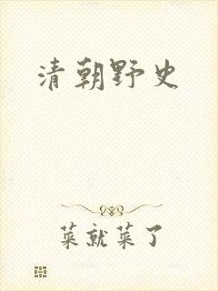 清朝野史