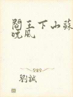 阎王下山苏文陆晚风封面